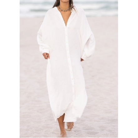 Chemise de plage blanche